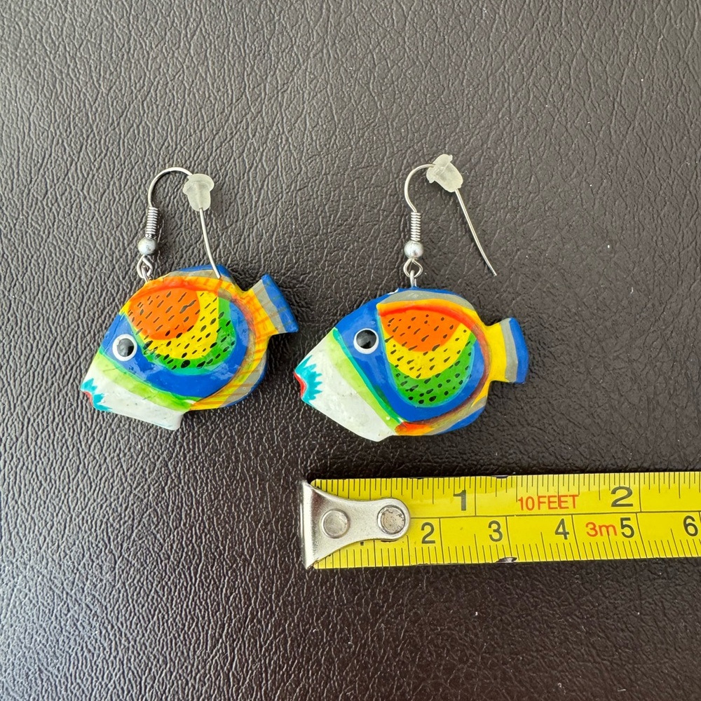 Colorful Fish-Shaped Earrings